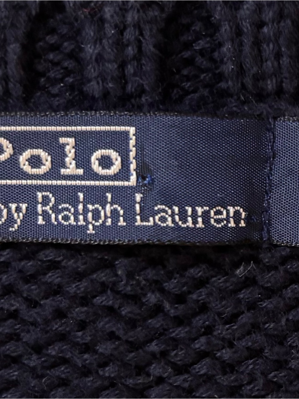 Vintage Polo by Ralph Lauren American Flag Sweater Black RL Inscribed Women’s S - Picture 9 of 10